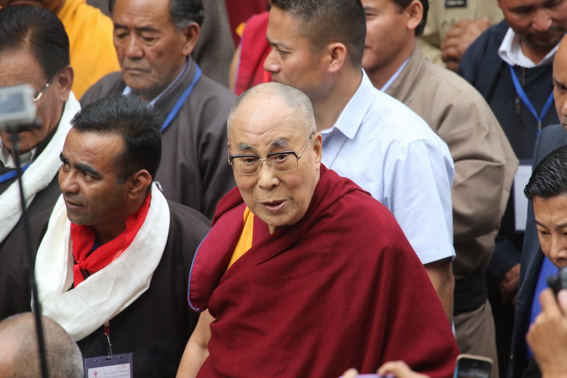 Verehrt als Gott-König, der Dalai Lama in Leh